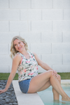 Noelle Tank - Flamingos