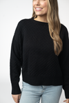 Gianna Pullover Sweater - Black