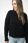 Gianna Pullover Sweater - Black
