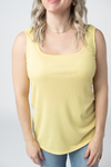 Rachel Ribbed Tank - Yellow