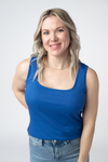 Rachel Ribbed Tank - Royal Blue