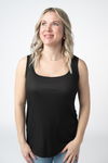 Rachel Ribbed Tank - Black