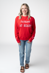 Corrine Embroidered Pullover Top - Patriot at Heart