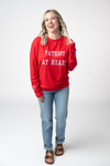 Corrine Embroidered Pullover Top - Patriot at Heart