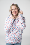 Hailey Pullover Hoodie - American Stars and Stripes
