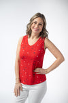 Noelle Tank - Red Liberty Stars