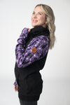 Zoey ZipCowl Sweatshirt - I Put A Spell On You and Black