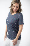 Sophie Top - Blue Liberty Stars