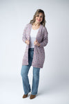 Carly Confetti Dot Cardigan - Lavender