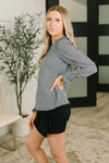 Different Kind of Gal Gingham Long Sleeve Blouse
