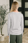 Down to the Basics Long Sleeve Top in Heathered Grey