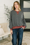 Exceptionally Cozy Contrast Relaxed Pullover