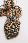 Eyeful Square Toe Ankle Strap Sandal in Leopard