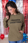 IN STOCK Corrine Embroidered Hoodie - Freedom Over Everything