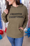 IN STOCK Corrine Embroidered Hoodie - Freedom Over Everything