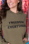 IN STOCK Corrine Embroidered Hoodie - Freedom Over Everything