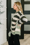 Fall Into Us Color Block Knit Pullover