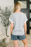 Feel Alright  Two Tone Contrast in Heather Grey