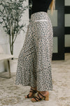 Follow the Flow Wide Leg Leopard Print Bottoms