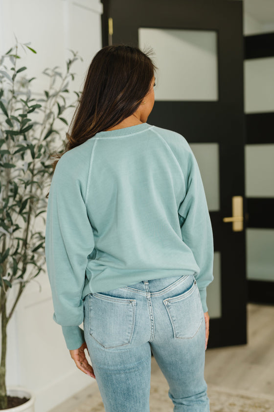For the Experience Relaxed Pullover in Ash Blue