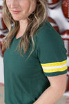 IN STOCK GameDay Tessa Short Sleeve Top - Green Bay