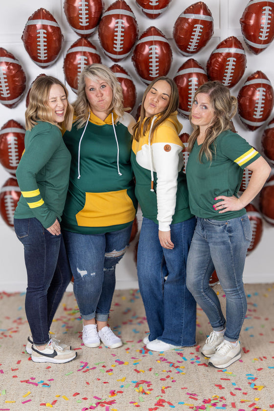 IN STOCK GameDay Larissa Long Sleeve Top - Green Bay