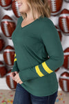 IN STOCK GameDay Larissa Long Sleeve Top - Green Bay