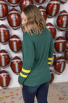 IN STOCK GameDay Larissa Long Sleeve Top - Green Bay