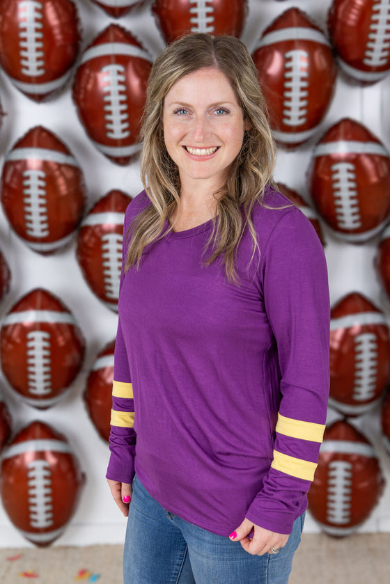 IN STOCK GameDay Larissa Long Sleeve Top - Minnesota