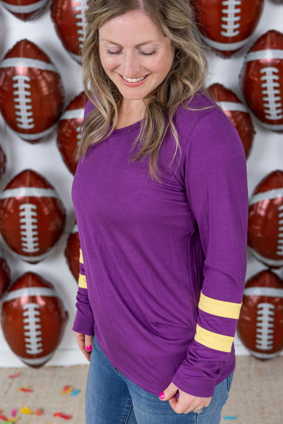 IN STOCK GameDay Larissa Long Sleeve Top - Minnesota