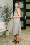Glam Dress and Cardigan Set in Chocolate