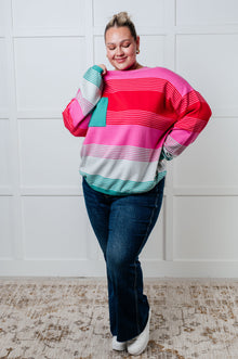 Gradual Feelings Striped Sweater