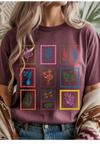 Floral Stamps Graphic Tee