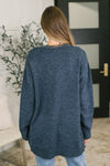 Here to Help Open Front Cardigan in Midnight