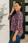 Hitherto Unknown Floral Babydoll Blouse