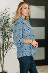 I Gave You My Heart Floral Babydoll Blouse