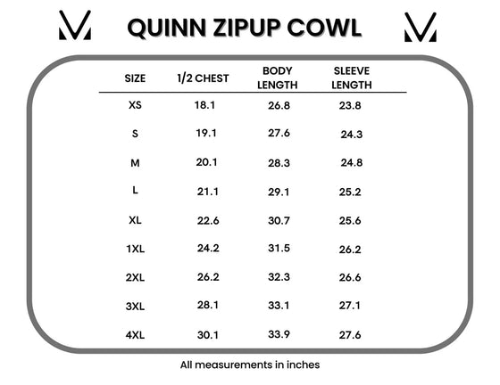 IN STOCK Quinn ZipUp Cowl - Fern