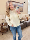 IN STOCK Jasmine Open Knit Sweater - Ivory