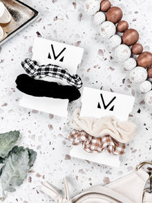  IN STOCK Plaid Duo Scrunchies