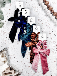 IN STOCK Velvet Bow Scrunchie