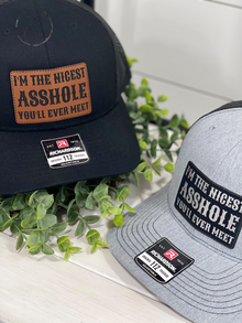  Adult I'm The Nicest A**hole Patch Snapback Hat