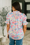 It's Been a Day Split Neck Blouse