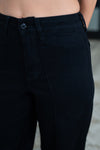Penelope High Waist Palazzo Jean in Black
