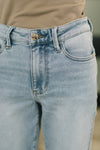 Martha Mid Rise Kick Flare w Raw Hem
