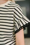 Key to Cute Textured Knit Top