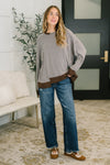 Leafy Breeze Relaxed Sweater Top