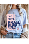 Eat Sleep Sports Graphic Tee