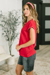 Little Details Trim Detail Top in Ruby
