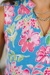 Lizzy Three Tier Tank Dress in Falling Floral