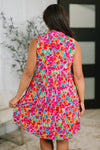 Lizzy Three Tier Tank Dress in Morning Glory